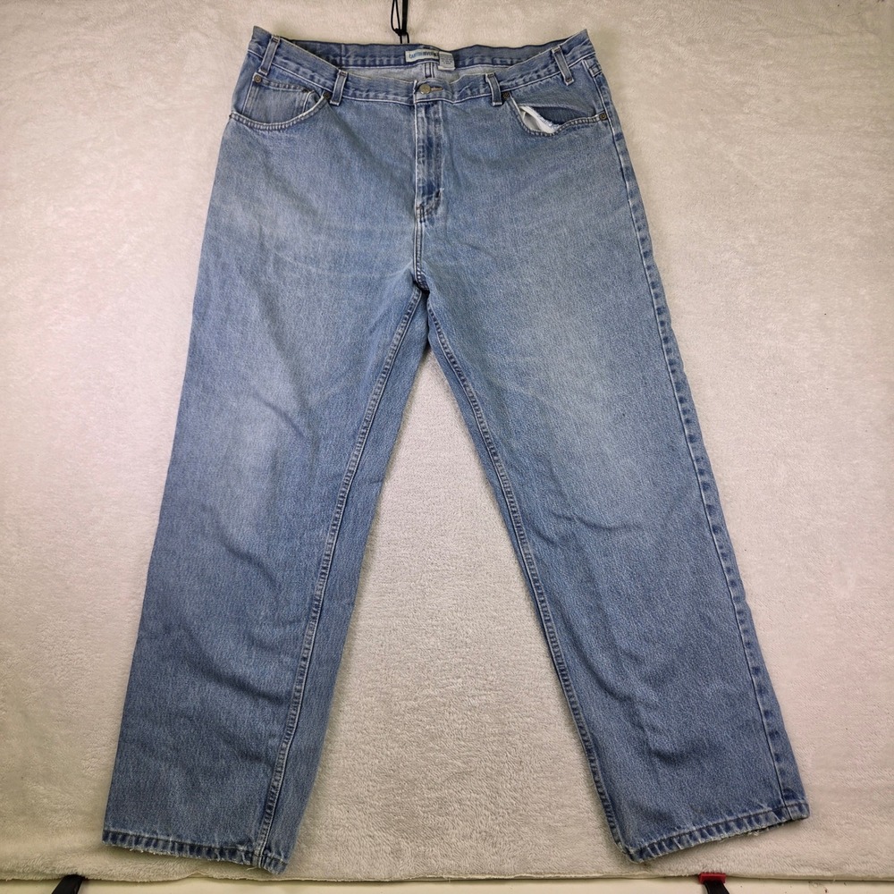Canyon River Blues Mens 42x32 Relaxed Fit Medium Wash Denim Jeans Blue 4126